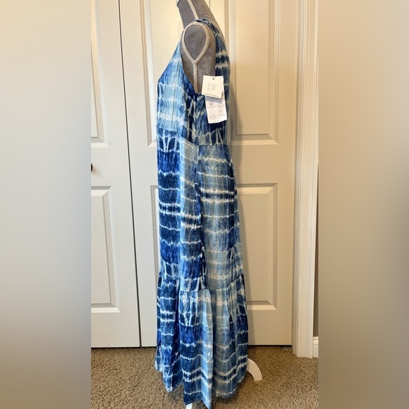 NWT Beach Lunch Lounge Tie Dye Sleeveless Lightweight Maxi Sundress Sz Medium - Picture 4 of 10
